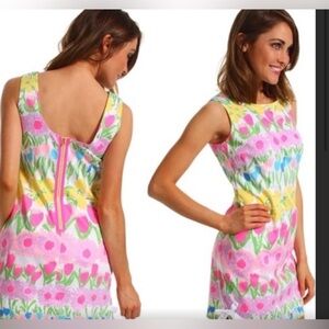Lilly Pulitzer Floral Tulip Dress Size 4